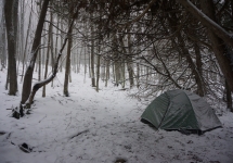 pigeon river winter camping 14