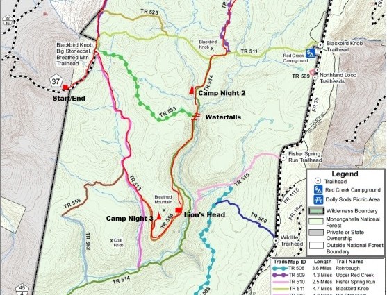 Dolly-Sods-Wilderness-Trail-Map-557x900-557x425 - Dolly SoDs WilDerness Trail Map 557x900 557x425