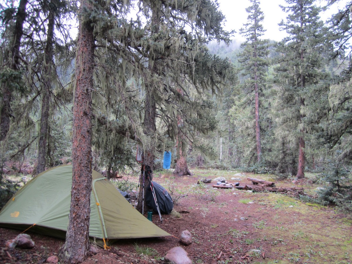campsite near the vallecito bridge crossing