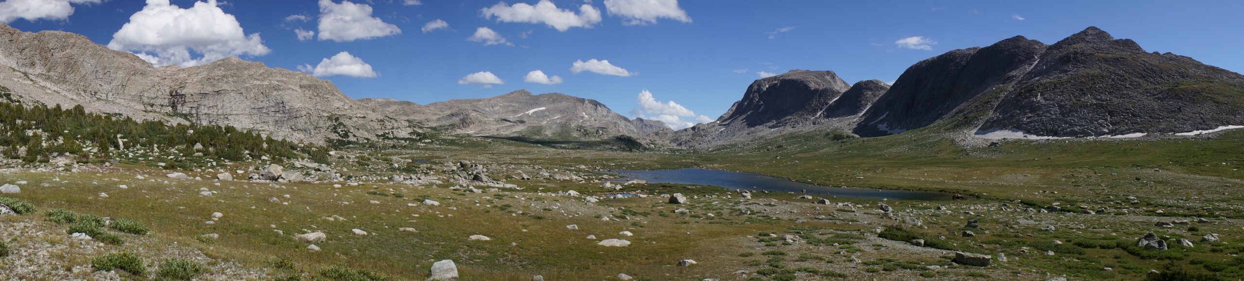 glacier lake valley basin bridger wilderness wind river range