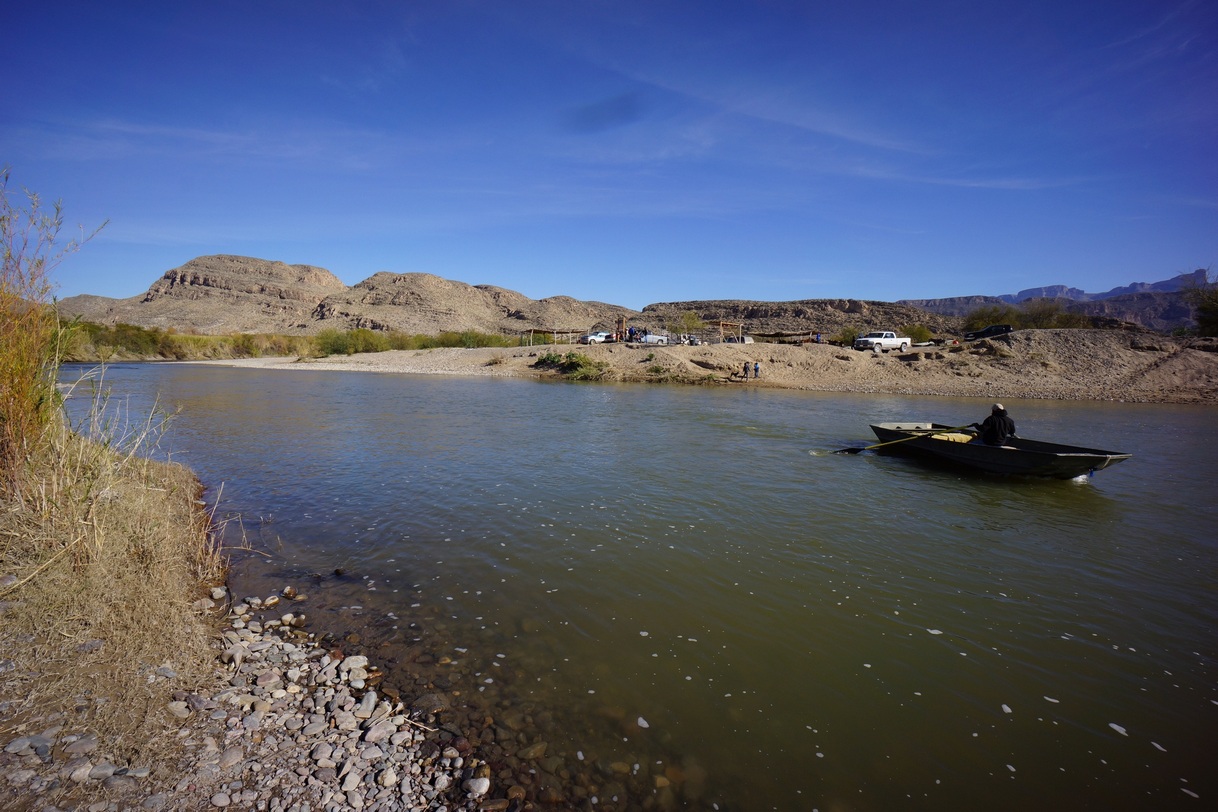 boquillas border crossing ferry ride is a row boat