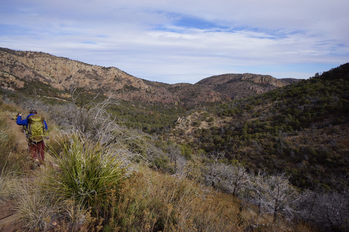 boot canyon from northeast rim trial in big bend