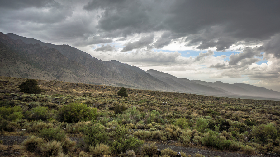 south twin river view of the toiyabe range, nevada