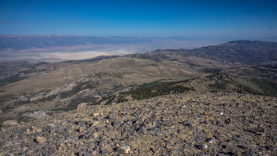 hiekrs view from the summit of mt moriah nevada