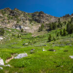 Descending Third Boulder Creek Pass