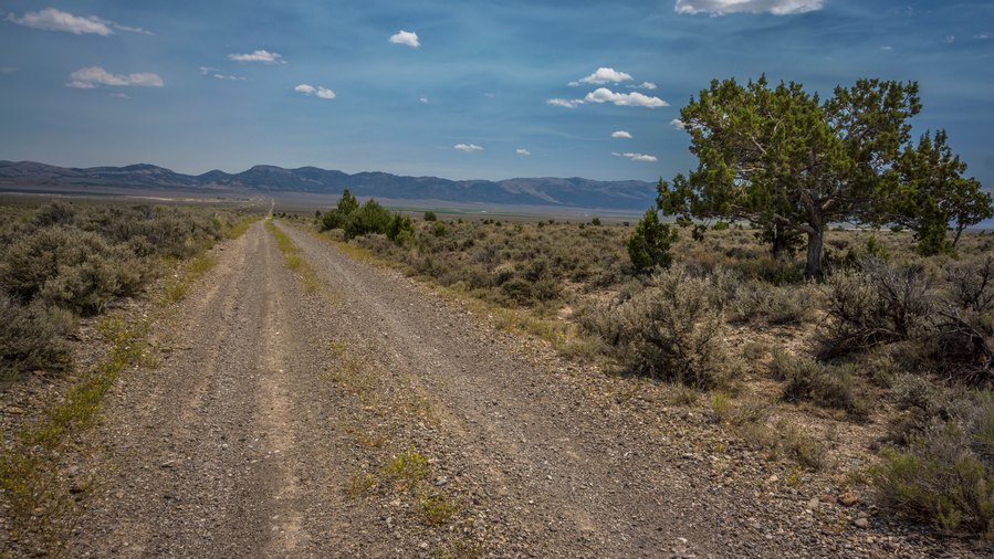 dirt road though independence valley nevada