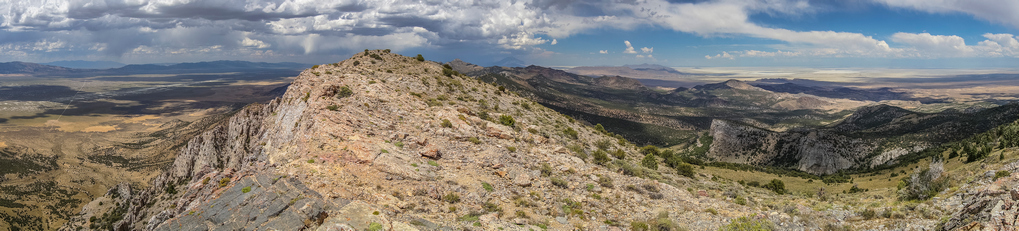 goshute range panorama views by hiker on rigeline