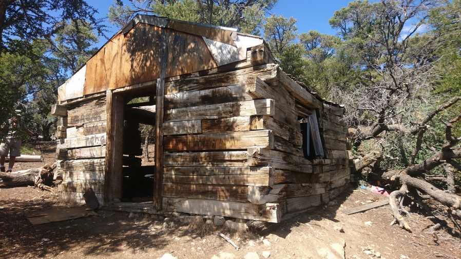 old wooden cabin at morgan pass nevada