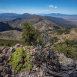 hiker view of a schell creek range traverse