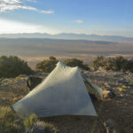 Tarptent Notch Li Campsite on Antelope Peak Summit, Kinsley Range Nevada