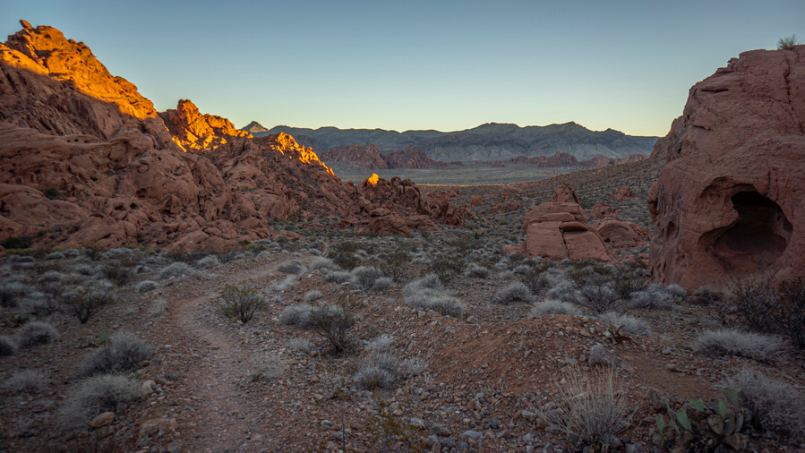 valley of fire sunset nevada