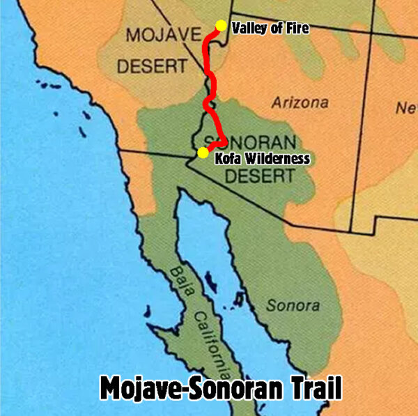 Mojave Sonoran Trail A 625 Mile ThruHiking Route Introduction & Guide