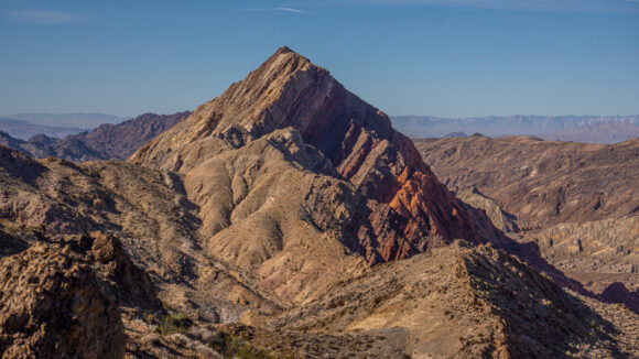 view of the sentinel peak in lake mead nevada