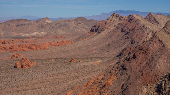hiking the pinto valley wilderness of lake mead to sentinel peak