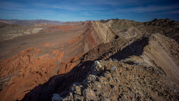 hiking the pinto valley wilderness of lake mead to sentinel peak