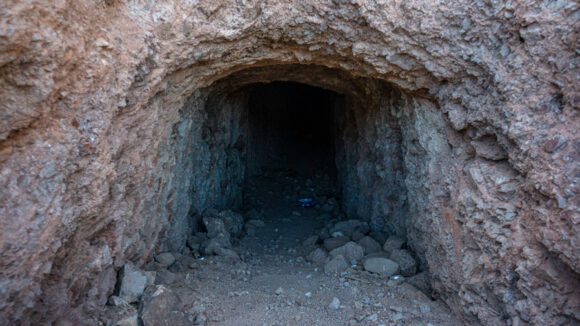 abandoned mine tunnel entrance near hoover dam nevada