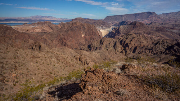 hiking south of the hoover dam lake mead las vegas nevada