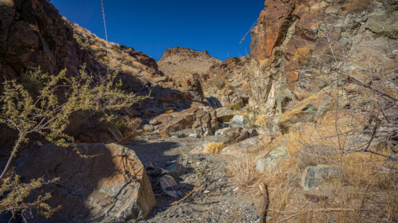 hiking whipple wash through whipple mountains wilderness california mojave desert backpacking