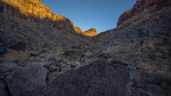 hiking the buckskin mountains arizona to the mesa and Gibraltar mountain wilderness 