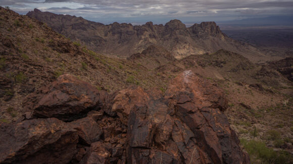 hiking the plamosa mountains quartzsite bouse arizona backpacking trip