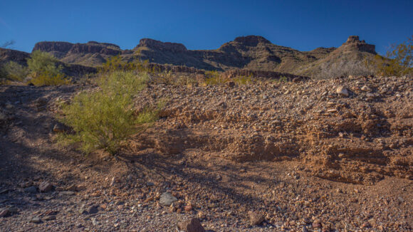 hiking ranegras plain to black mesa plamosa mountains arizona desert