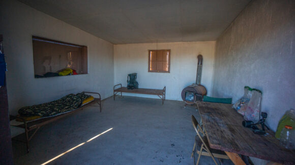 camping at ofa cabin in the kofa national wildlife refuge arizona