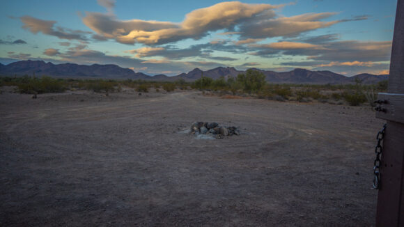 camping at kofa cabin in the kofa national wildlife refuge arizona