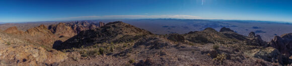 hiking to the summit of signal peak, high point of the kofa mountains arizona