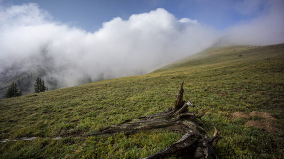 cdt section hiker view climbing parkview mountain colorado