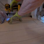 Chevy Astro Camper Van Build: Subfloor Installation, drilling pilot holes