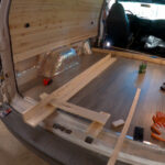 Chevy Astro Camper Van Build: Building A pull out slat bed