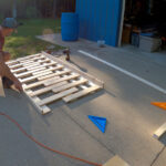 Chevy Astro Camper Van Build: Building A pull out slat bed