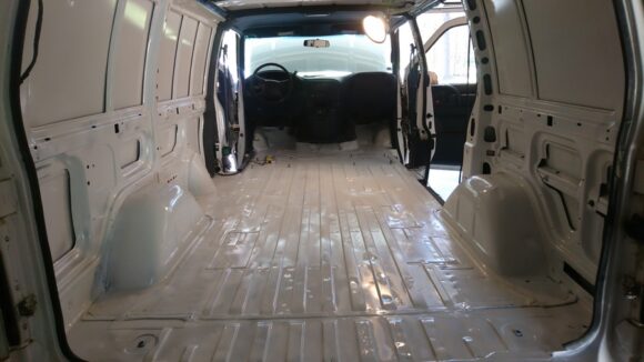 chevy astro van cargo area stripped and cleaned