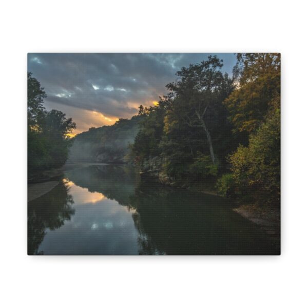 "Mystical River Sunset" Turkey Run State Park Indiana Landscape Photography Canvas Prints - Image 22