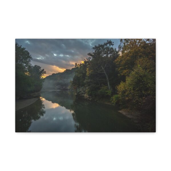 "Mystical River Sunset" Turkey Run State Park Indiana Landscape Photography Canvas Prints - Image 15