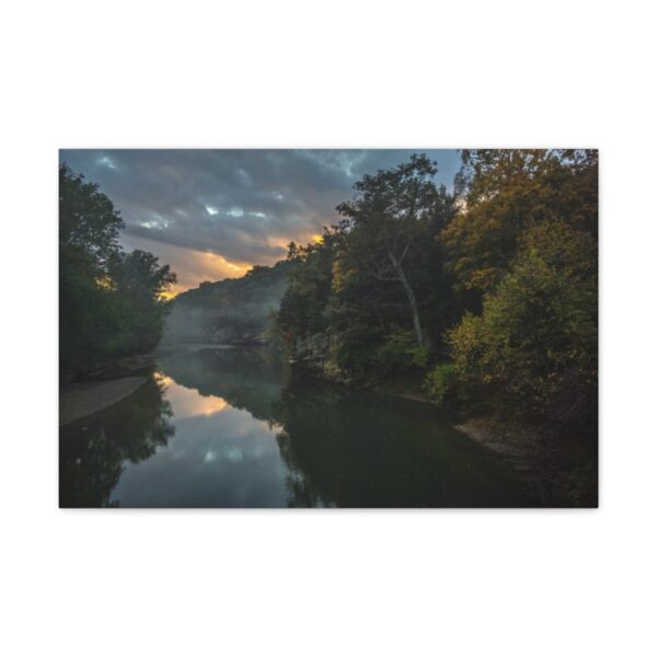 "Mystical River Sunset" Turkey Run State Park Indiana Landscape Photography Canvas Prints - Image 2