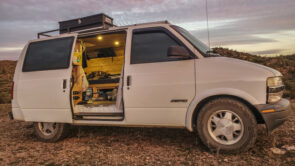 a camper van conversion build from a chevy astro safari van